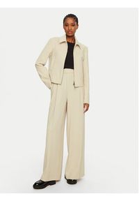 Patrizia Pepe Spodnie materiałowe 8P0710/A545-B814 Beżowy Regular Fit. Kolor: beżowy. Materiał: syntetyk #2