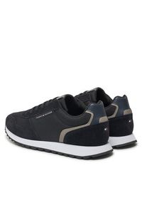TOMMY HILFIGER - Tommy Hilfiger Sneakersy FM0FM05465 Czarny. Kolor: czarny. Materiał: zamsz, skóra #5