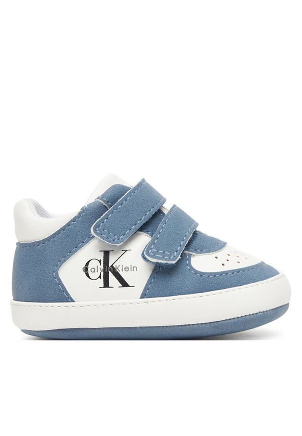 Sneakersy Calvin Klein. Kolor: niebieski