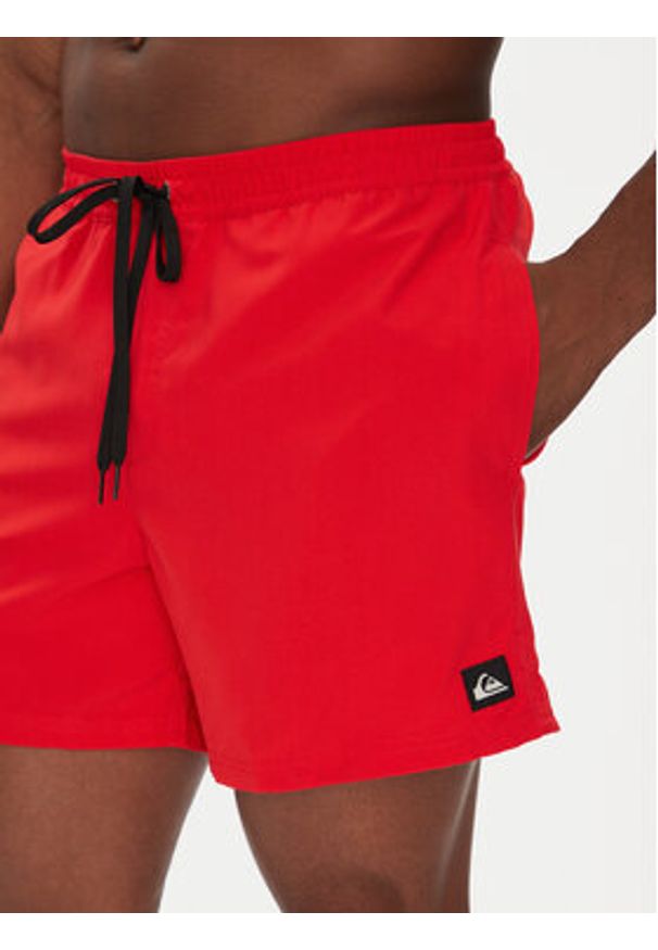 Quiksilver Szorty kąpielowe Everyday Solid Volley 15 EQYJV04120 Czerwony Regular Fit. Kolor: czerwony. Materiał: syntetyk