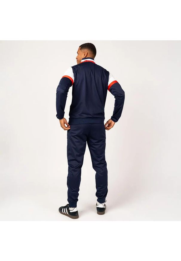 Dres Treningowy Francja Mężczyźni 24/25 - FFF. Kolor: wielokolorowy, niebieski, biały. Materiał: dresówka. Sport: piłka nożna