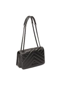 Kazar - Podłużna torebka na ramię z efektownym przeszyciem. Kolor: czarny. Wzór: gładki. Materiał: skórzane. Styl: elegancki, klasyczny. Rodzaj torebki: na ramię #9