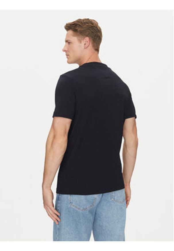 TOMMY HILFIGER - Tommy Hilfiger T-Shirt Stack MW0MW38622 Granatowy Regular Fit. Kolor: niebieski. Materiał: bawełna