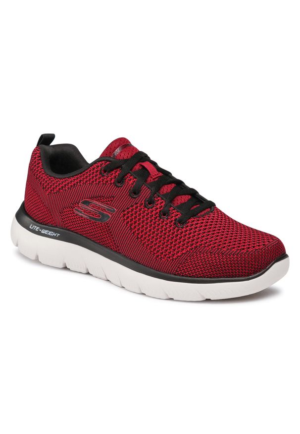 skechers - Buty Skechers Brisbane 232057/RDBK Red/Black. Kolor: czerwony. Materiał: materiał