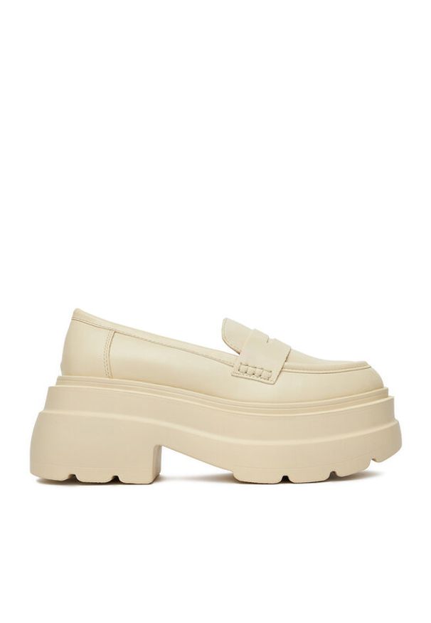 DeeZee Loafersy ST0242613-1 Beżowy. Kolor: beżowy. Materiał: skóra