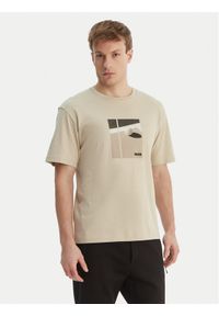 BOSS T-Shirt Join 50554365 Beżowy Regular Fit. Kolor: beżowy. Materiał: bawełna #1