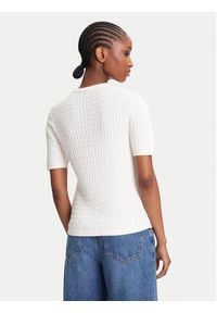 TOMMY HILFIGER - Tommy Hilfiger Kardigan WW0WW45707 Écru Slim Fit. Materiał: bawełna #4