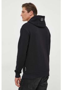 Plein Sport - PLEIN SPORT bluza męska kolor czarny z kapturem z nadrukiem. Typ kołnierza: kaptur. Kolor: czarny. Wzór: nadruk. Styl: sportowy #4