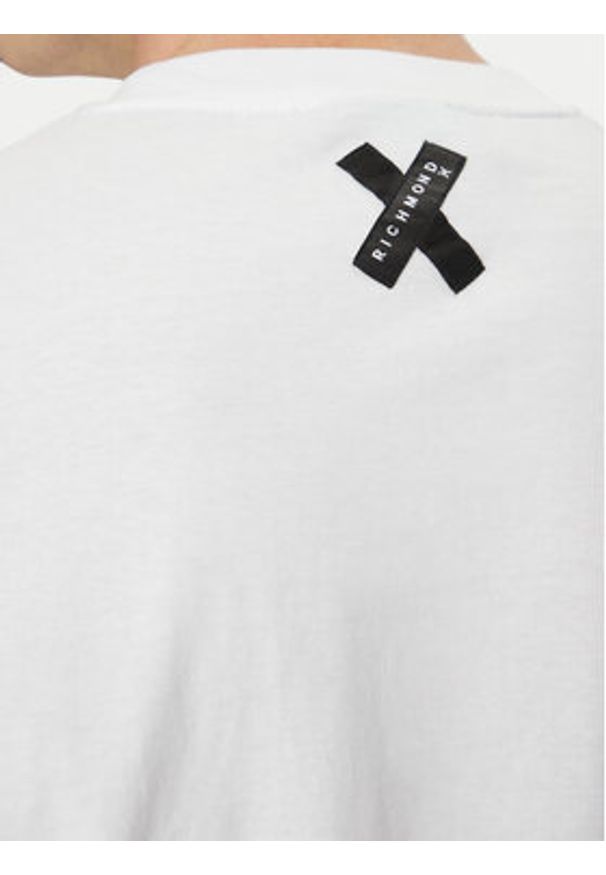 Richmond X T-Shirt Alipo UMA24144TS Biały Regular Fit. Kolor: biały. Materiał: bawełna