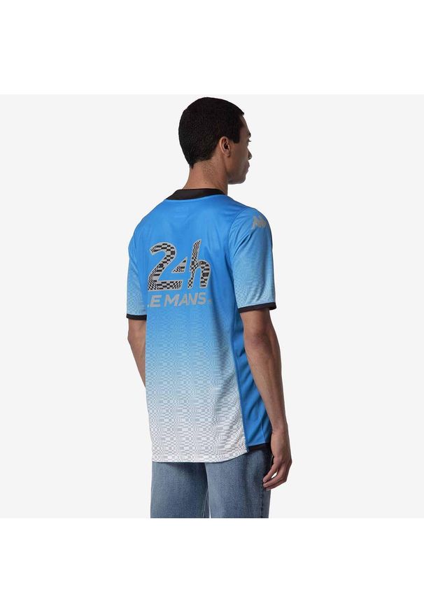 Koszulka Kappa 24h Le Mans. Kolor: wielokolorowy, niebieski, biały. Sport: kolarstwo