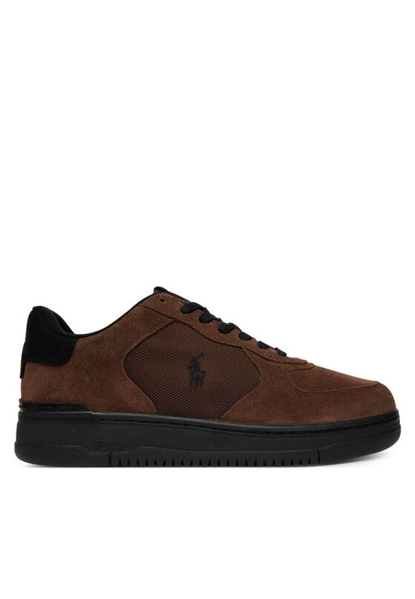 Polo Ralph Lauren Sneakersy Masters Court 809913423003 Brązowy. Kolor: brązowy. Materiał: zamsz, skóra
