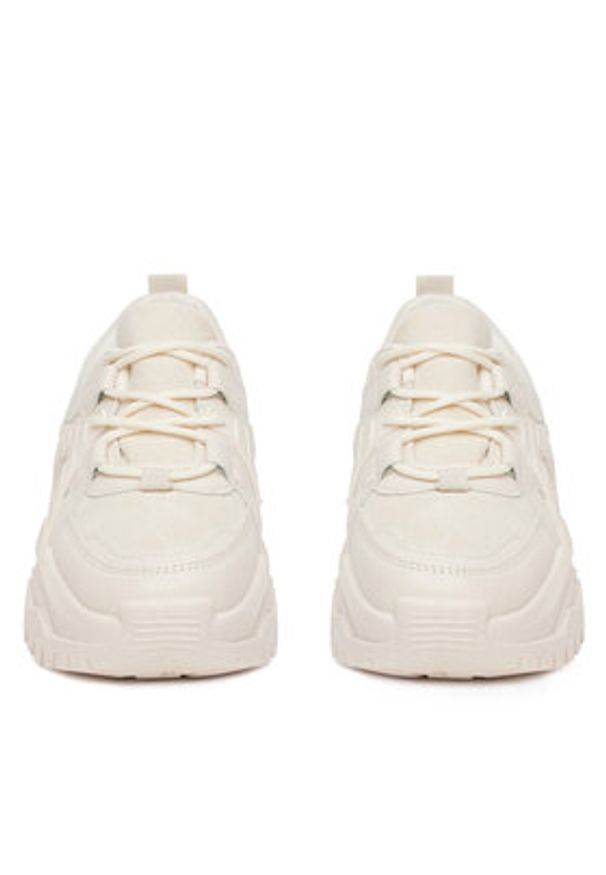 DeeZee Sneakersy 9223 Beżowy. Kolor: beżowy. Materiał: skóra