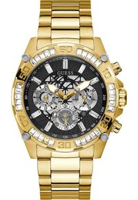 Zegarek Guess Zegarek męski Guess GW0390G2 CYRKONIE złoty. Kolor: złoty #1