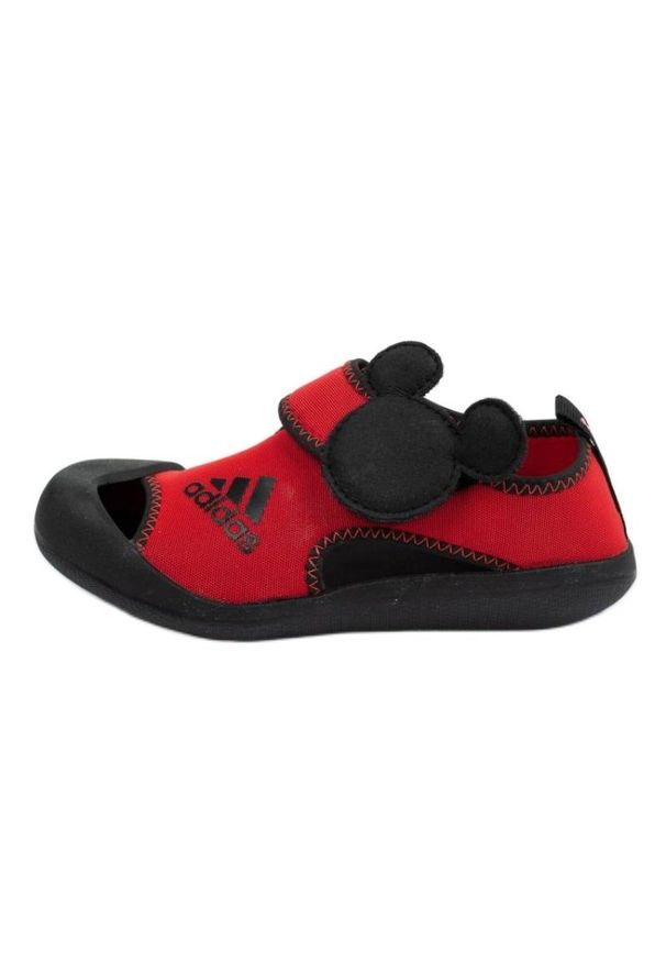Adidas - Sandały adidas Jr F35863 czerwone. Zapięcie: rzepy. Kolor: czerwony. Materiał: guma, syntetyk, materiał