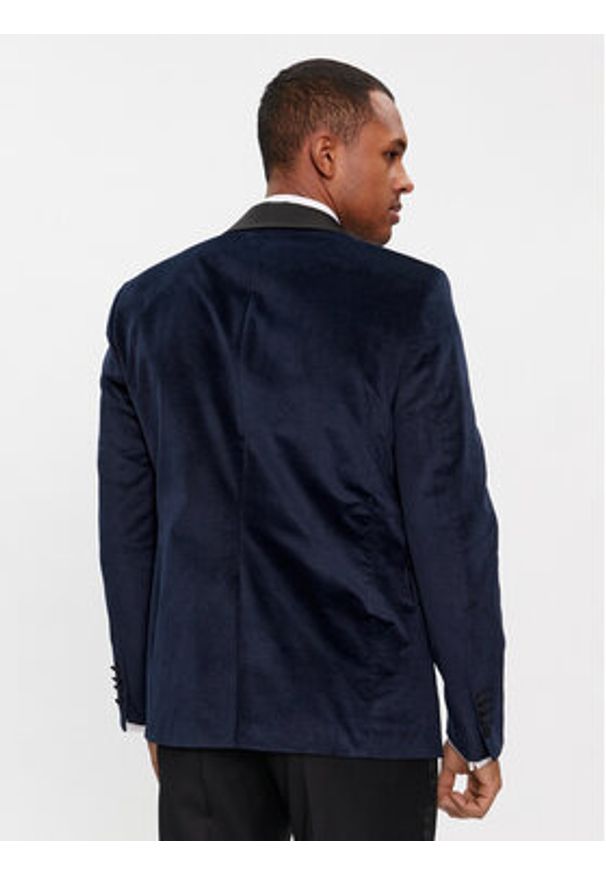 JOOP! Marynarka 17 JB-35Horace 30040435 Granatowy Slim Fit. Kolor: niebieski. Materiał: syntetyk