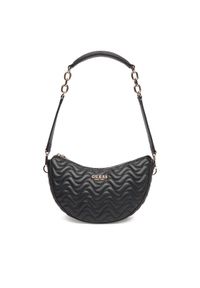 Guess Torebka Melisandra HWQG96 53180 Czarny. Kolor: czarny. Materiał: skórzane