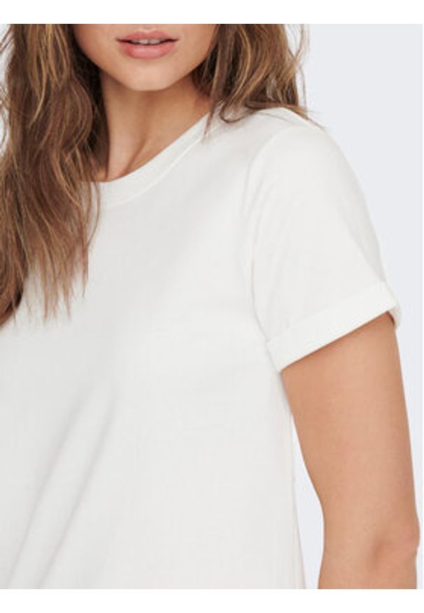 JDY Sukienka codzienna Ivy 15174793 Biały Regular Fit. Okazja: na co dzień. Kolor: biały. Materiał: syntetyk. Typ sukienki: proste. Styl: casual