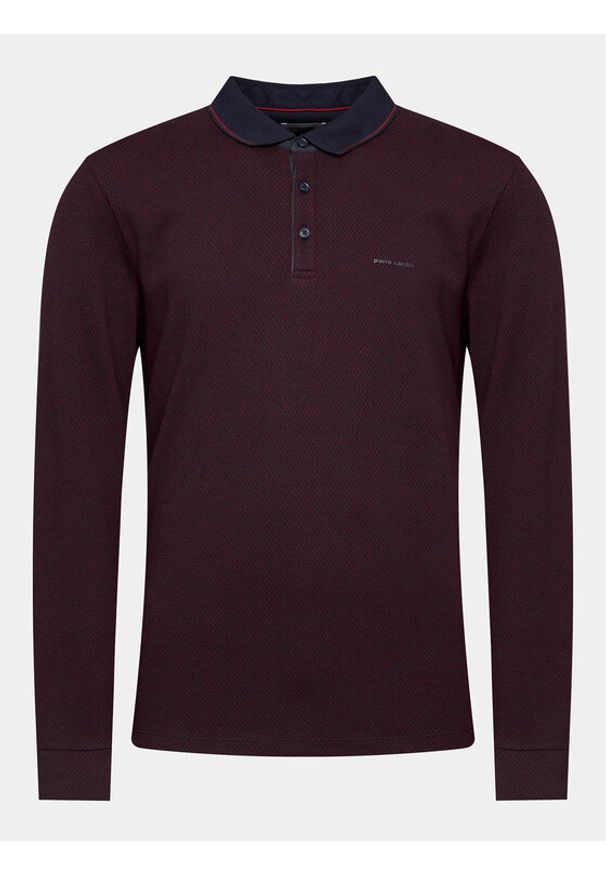 Pierre Cardin Polo C5 30324 3027 Bordowy Regular Fit. Typ kołnierza: polo. Kolor: czerwony. Materiał: bawełna