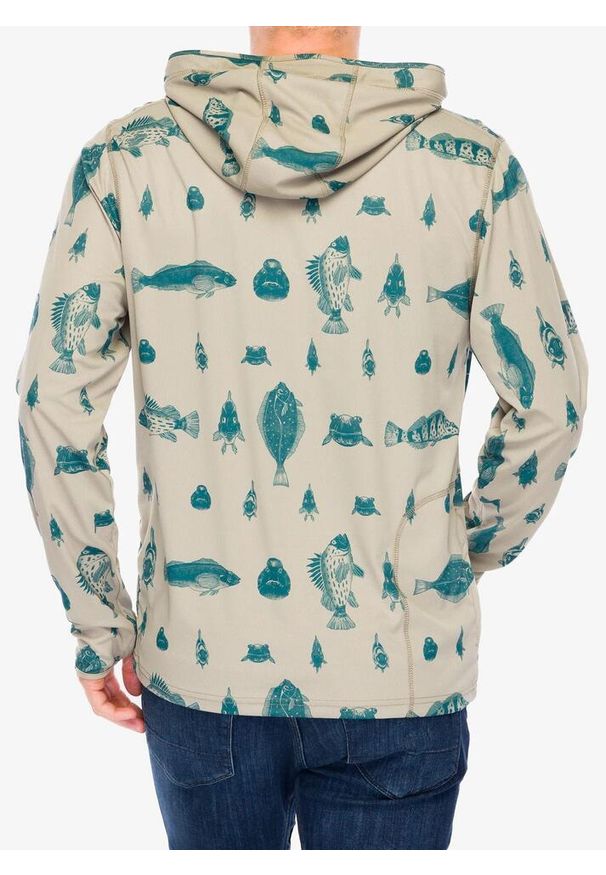 KAVU - Bluza z kapturem męska Kavu Sol Hoodie. Typ kołnierza: kaptur. Kolor: beżowy