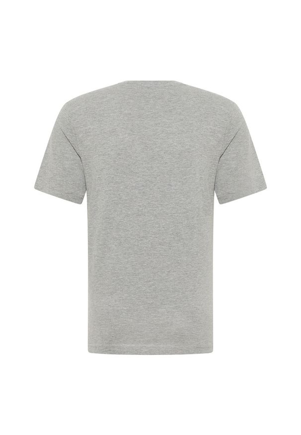 Męski T-Shirt Mustang Style Alex C Print Mid Grey Mélange 1012988 4140. Wzór: nadruk