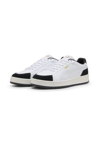 Puma - Sneakersy unisex Court Classico Sport PUMA White Black. Kolor: czarny, biały, wielokolorowy. Materiał: zamsz. Sport: turystyka piesza