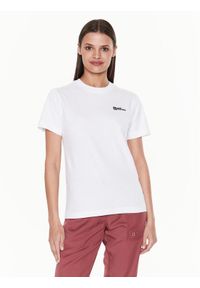 Jack Wolfskin Koszulka techniczna Essential 1808352 Biały Regular Fit. Kolor: biały. Materiał: bawełna