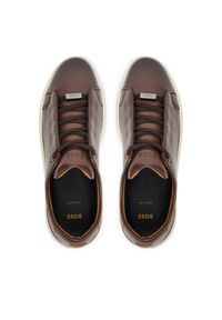 BOSS Sneakersy Gary 50546855 Brązowy. Kolor: brązowy. Materiał: skóra #4