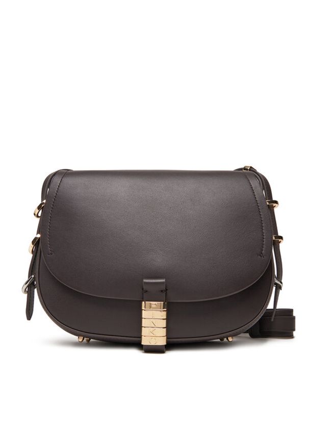 Pinko - PINKO Torebka Saddle Classic PE 25 PLTT 103830 A270 Brązowy. Kolor: brązowy