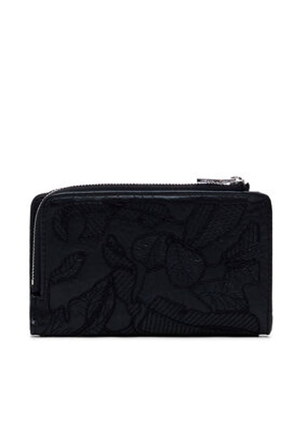Desigual Portfel damski 25SAYP52 Czarny. Kolor: czarny. Materiał: skóra