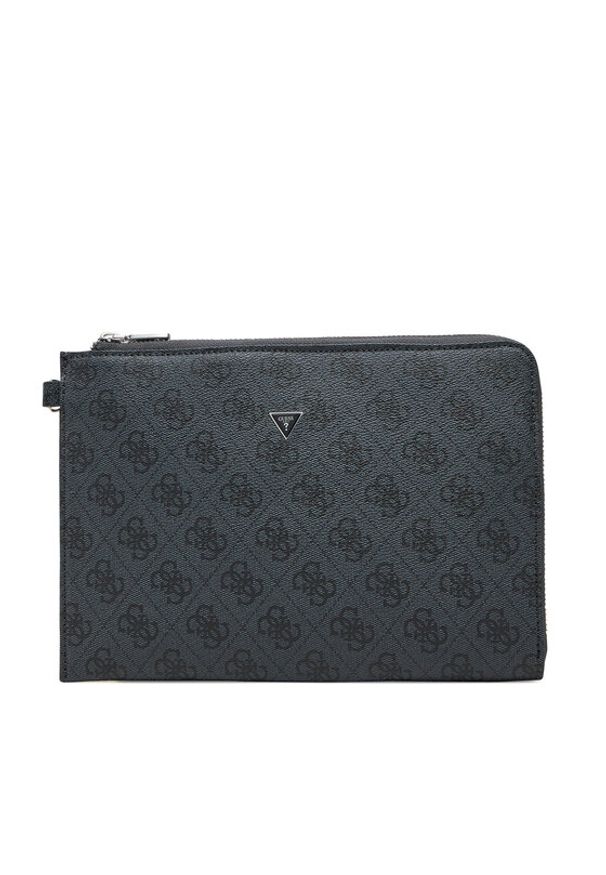 Guess Saszetka PMBALO P5235 Czarny. Kolor: czarny. Materiał: skóra