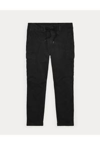Ralph Lauren - RALPH LAUREN - Czarne spodnie cargo. Kolor: czarny. Materiał: bawełna, tkanina. Styl: klasyczny #5