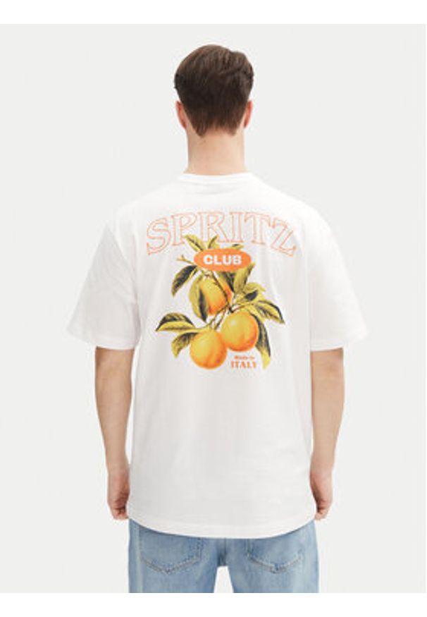 Only & Sons T-Shirt Spritz 22034398 Biały Relaxed Fit. Kolor: biały. Materiał: bawełna