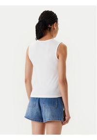 Morgan Top 251-DADILO Biały Slim Fit. Kolor: biały. Materiał: wiskoza