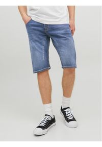 Jack & Jones - Jack&Jones Szorty jeansowe Cale 12223993 Granatowy Regular Fit. Kolor: niebieski. Materiał: jeans, bawełna