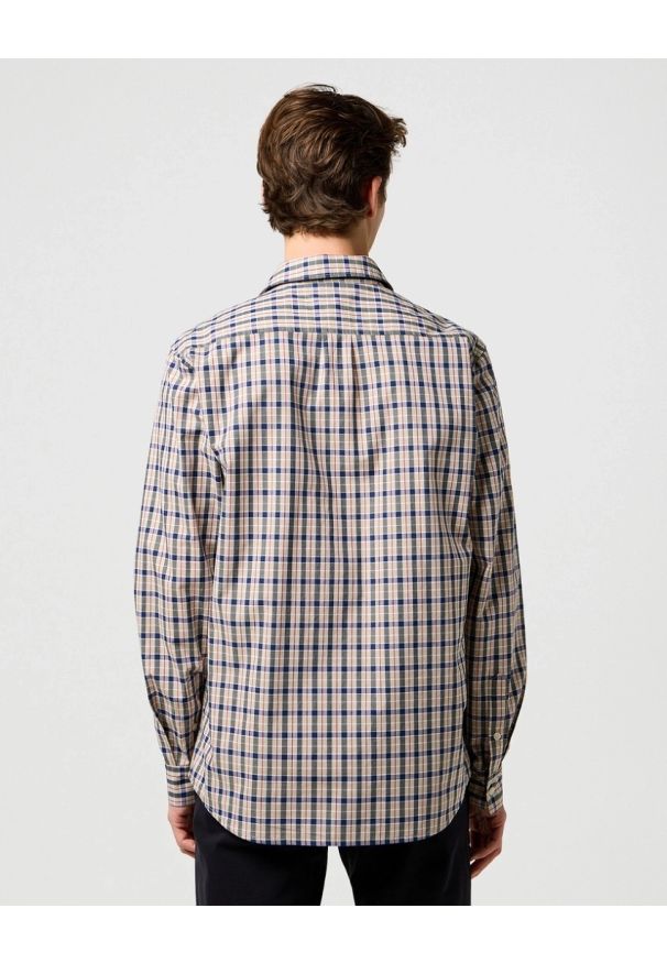 Wrangler - MESKA KOSZULA WRANGLER 1 PKT SHIRT BEIGE 112371553