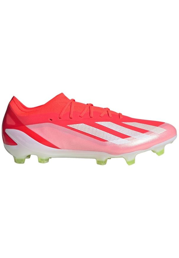Adidas - Buty piłkarskie adidas X Crazyfast Elite Fg M IG0593 czerwone. Kolor: czerwony. Materiał: materiał. Szerokość cholewki: normalna. Sport: piłka nożna