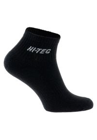 Hi-tec - Skarpetki Unisex Dla Dorosłych Z Logo Quarro (zestaw 3 Sztuk). Kolor: czarny. Sport: turystyka piesza
