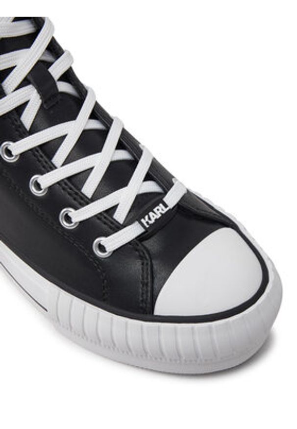 Karl Lagerfeld - KARL LAGERFELD Trampki Kampus Max KL60445T Czarny. Kolor: czarny. Materiał: skóra
