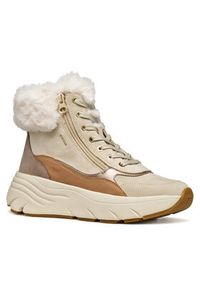 Geox Sneakersy D Diamanta D56UFB 02285 CH65A Beżowy. Kolor: beżowy. Materiał: zamsz, skóra #3