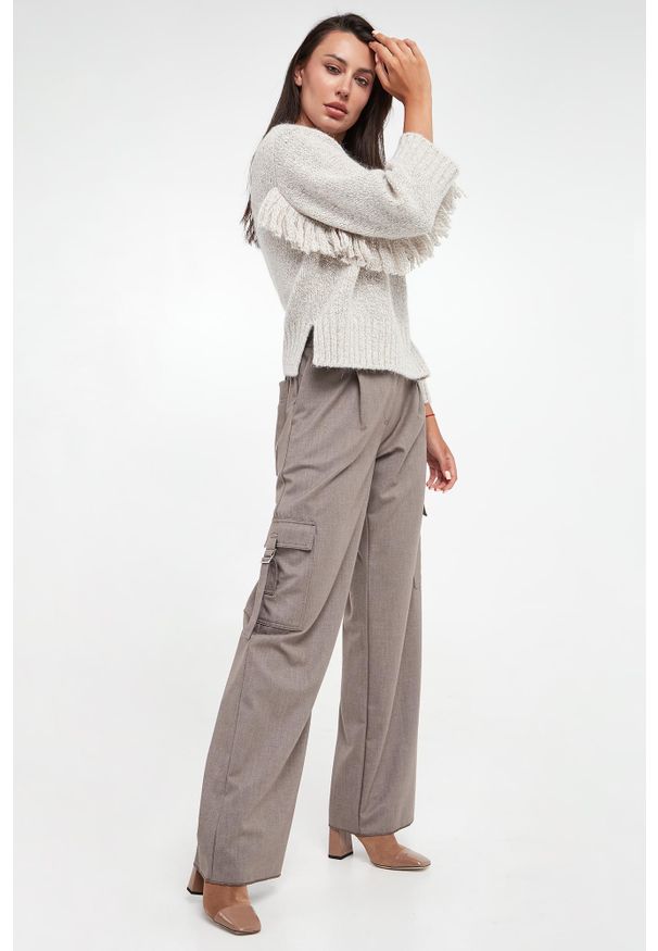 Marella - Sweter damski Nervi MARELLA MONOCHROME