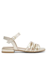 Badura Sandały E22-21451IBT Złoty. Kolor: złoty. Materiał: skóra #3