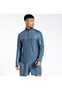 DARE 2B - Męska bluza sportowa z suwakiem termiczna Powet Up II. Kolor: niebieski. Materiał: poliester, elastan #1