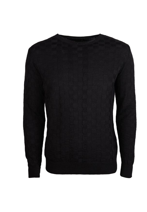 Xagon Man Sweter | WX 81205 | Mężczyzna | Czarny. Okazja: na co dzień. Kolor: czarny. Materiał: akryl, wełna. Styl: casual