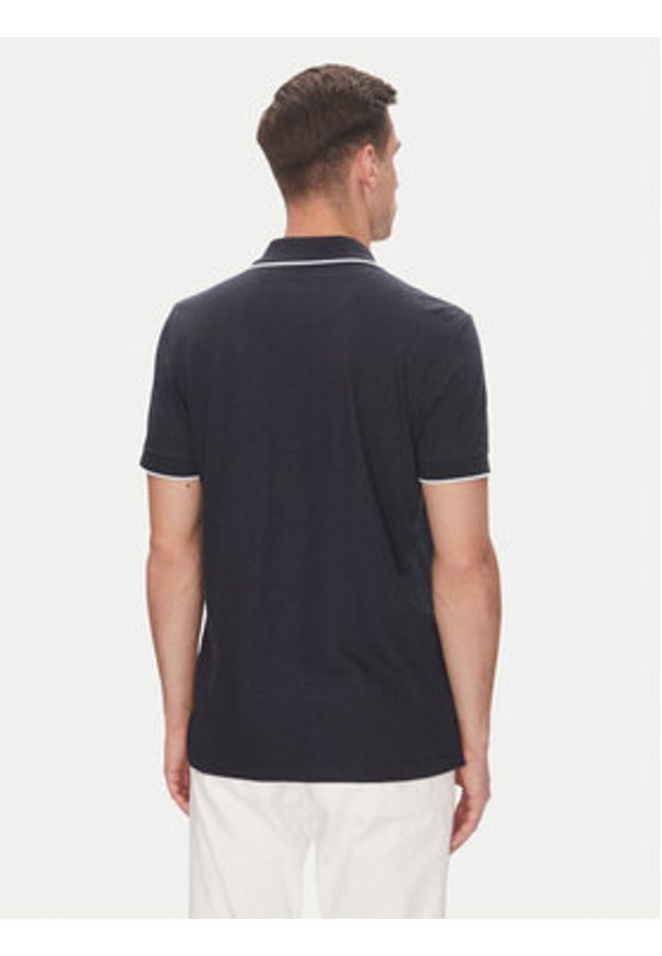 Baldessarini Polo B4 10063.5283 Granatowy Regular Fit. Typ kołnierza: polo. Kolor: niebieski. Materiał: bawełna