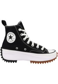 Buty damskie Converse Run Star Hike Hi Black White Gum. Kolor: czarny. Materiał: guma, materiał. Sport: bieganie