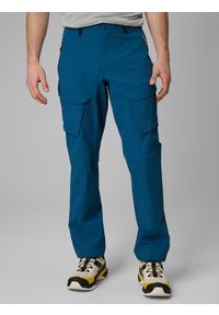 4f - 4F Spodnie trekkingowe szybkoschnące męskie - granatowe 3XL. Kolor: niebieski. Materiał: tkanina, włókno, materiał. Długość: długie. Sport: turystyka piesza #2