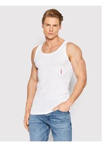 Hugo Komplet 2 tank topów 50469778 Biały Slim Fit. Kolor: biały. Materiał: bawełna