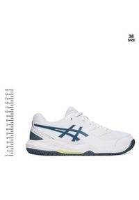 Asics Buty do tenisa Gel-Dedicate 8 Gs 1044A077 Biały. Kolor: biały. Materiał: skóra. Sport: tenis #2