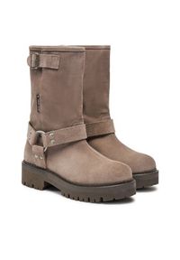 Tommy Jeans Botki Tjw Urban Biker Boot Suede EN0EN02729 Szary. Kolor: szary. Materiał: skóra, zamsz #3