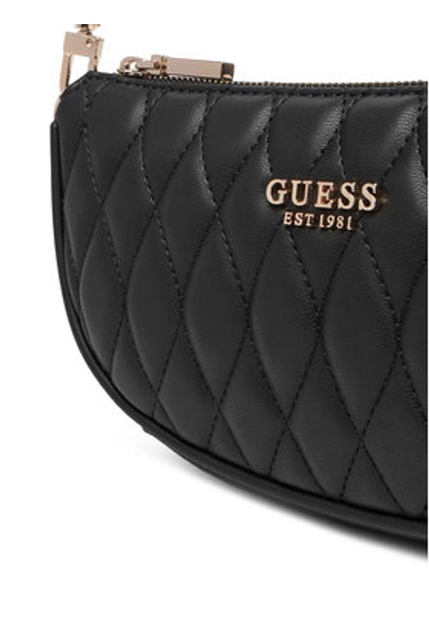 Guess Torebka HWQG81 22720 Czarny. Kolor: czarny. Materiał: skórzane